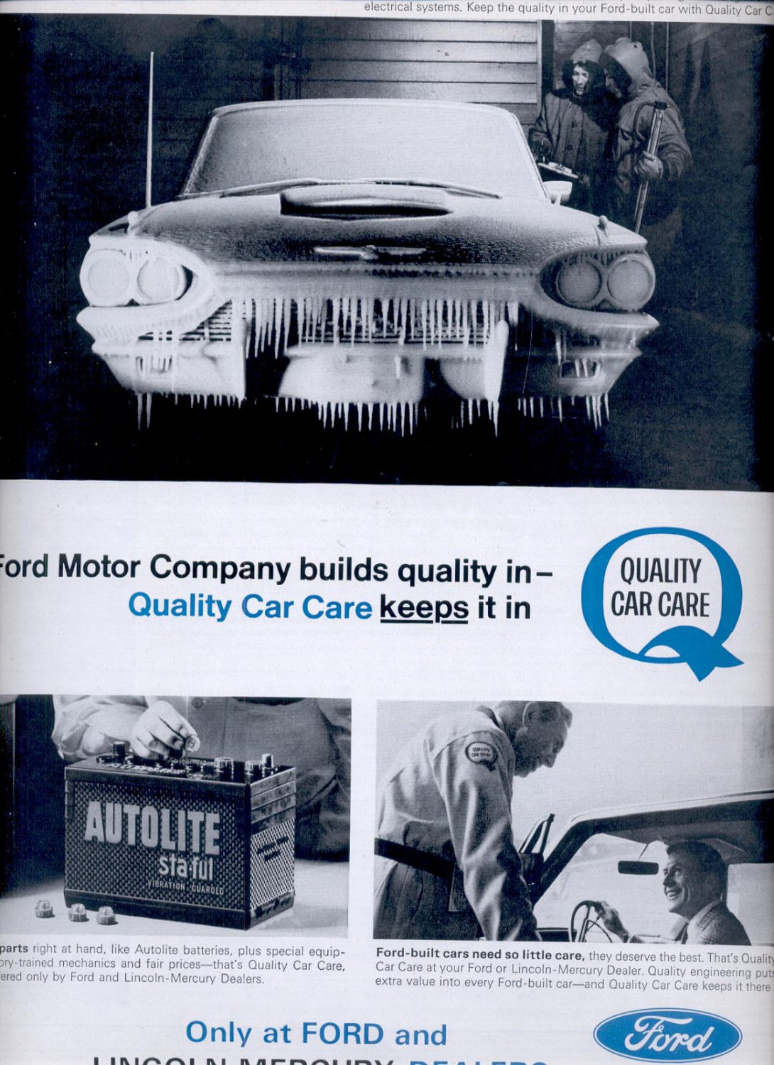 March 27, 1965- Ford Motor Company Quality Car Care ad (# 2843)