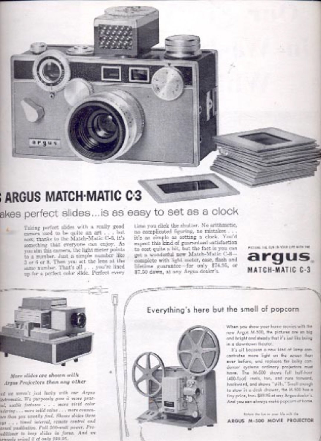 1959 Argus projectors and cameras ad (#5569)