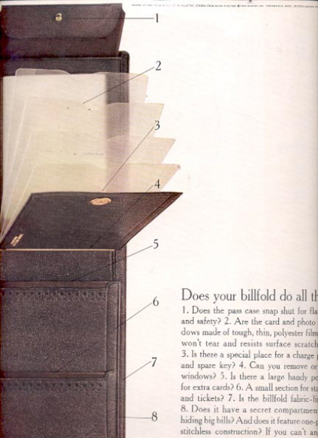 1960 Lord Buxton billfold ad (#5500)