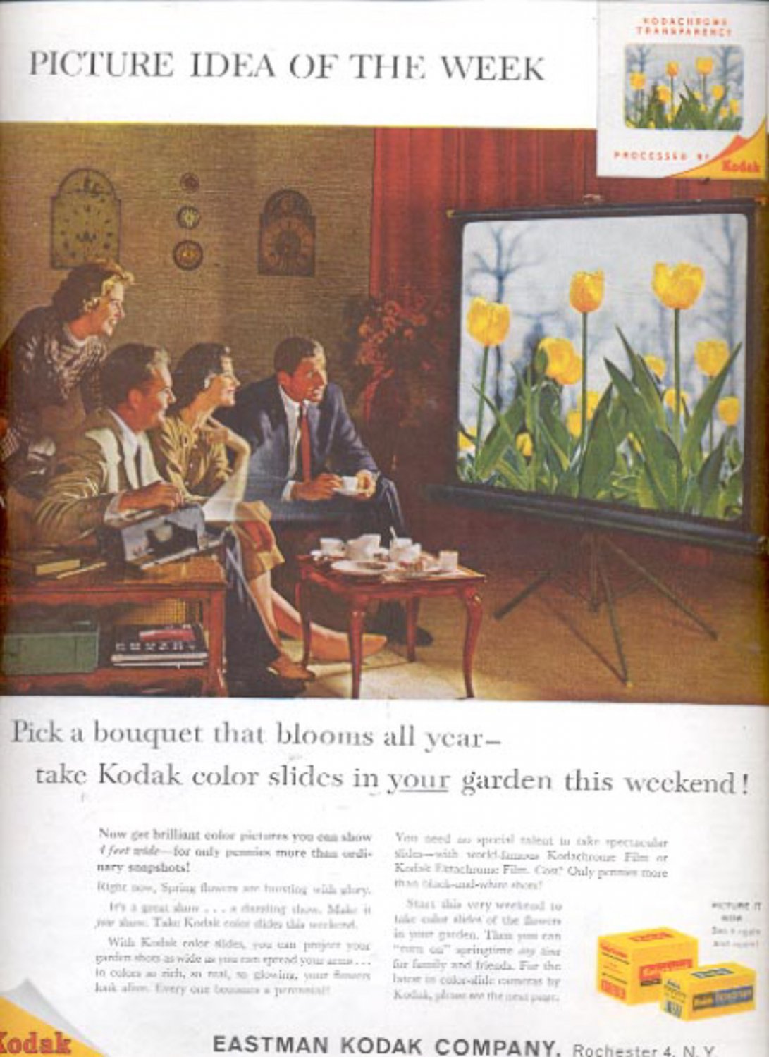 1960 Eastman Kodak Company color slides ad (#5451)
