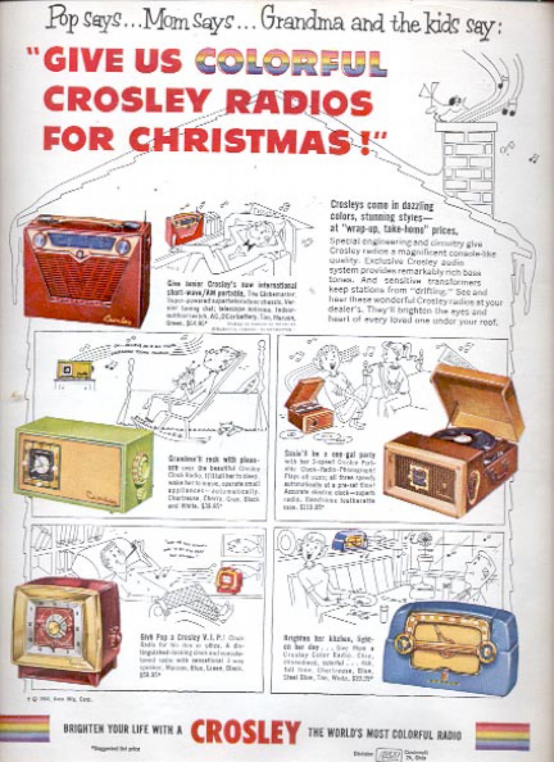1953 Crosley radio ad (#5583)