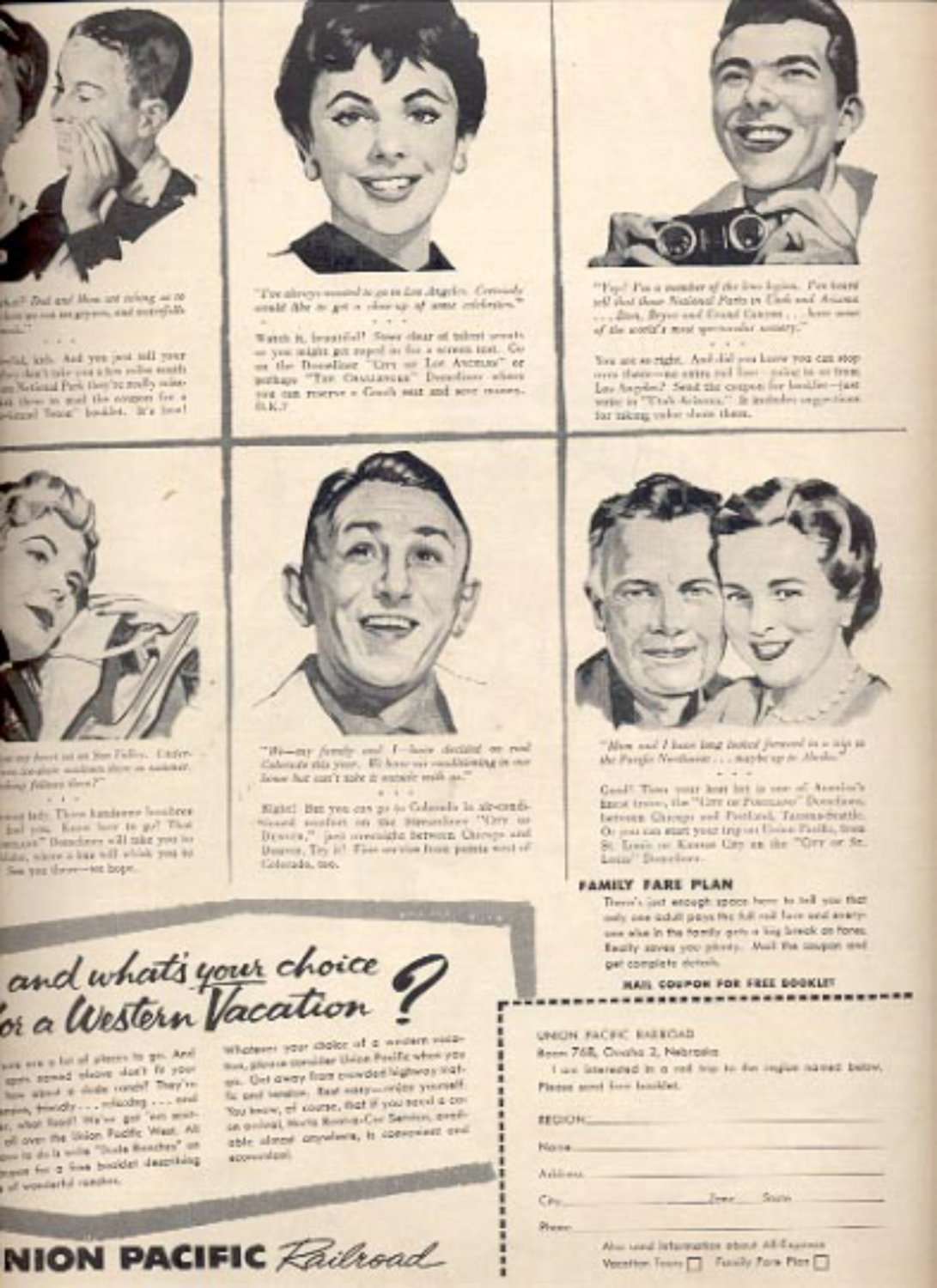 1957 Union Pacific Railroad ad (# 4946)