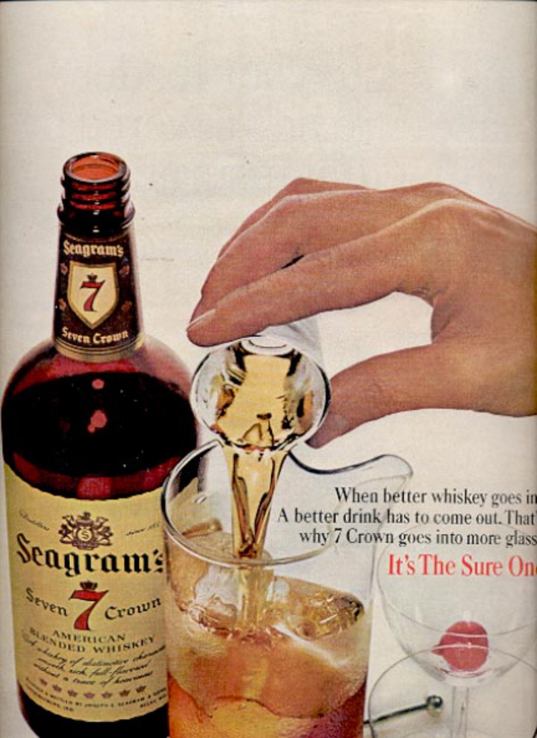 1964 Seagram's Seven 7 crown Whiskey ad (#5415)