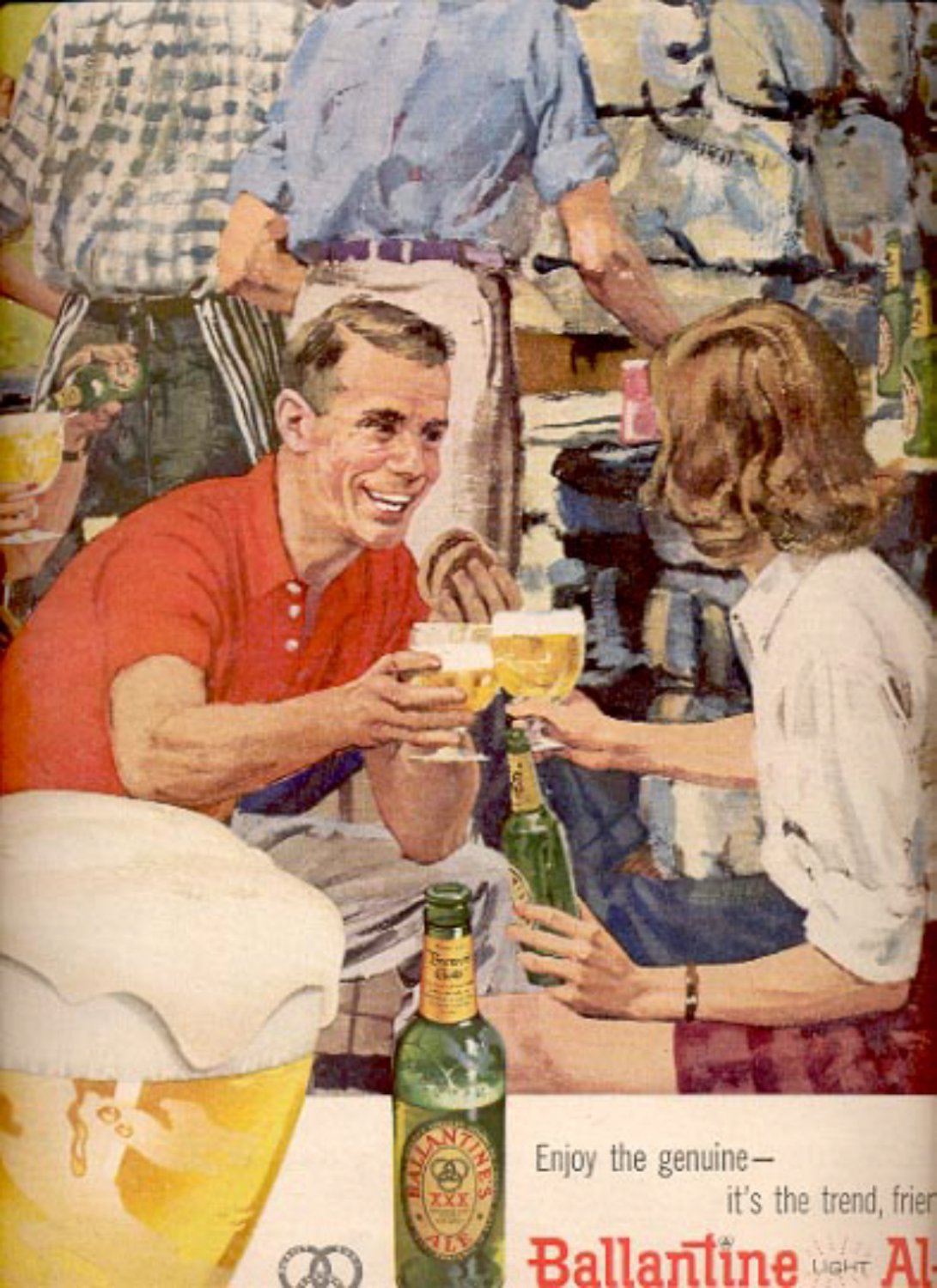 1957 Ballantine Light Ale ad (# 4917)