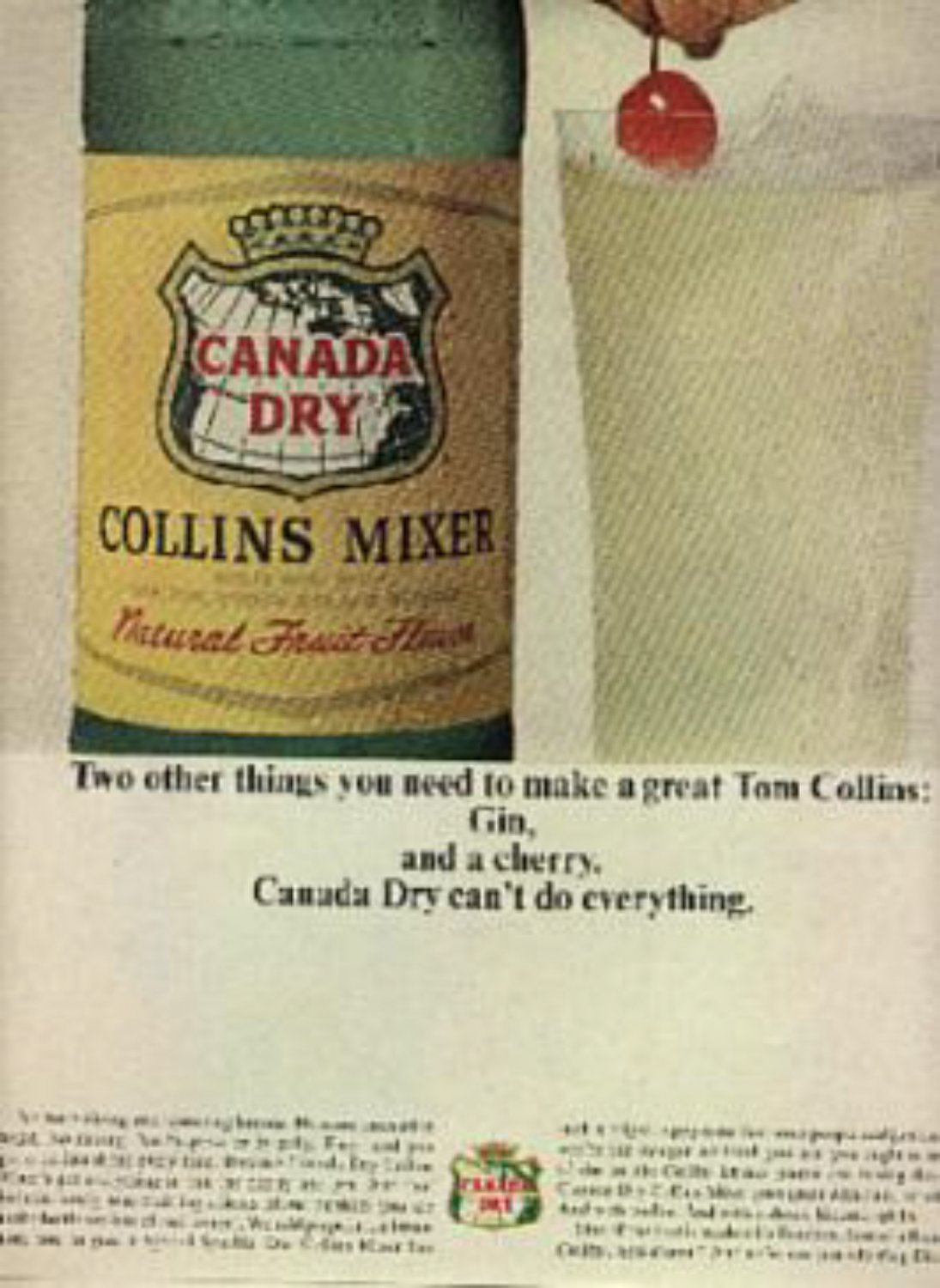 1964 Canada Dry Collins Mixer ad ( 901)