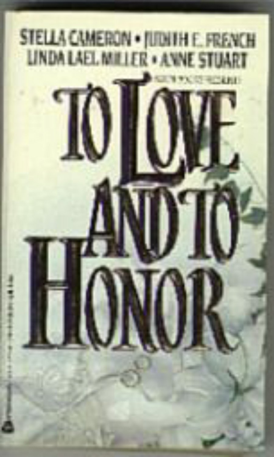 To Love and To Honor- avon books -pb