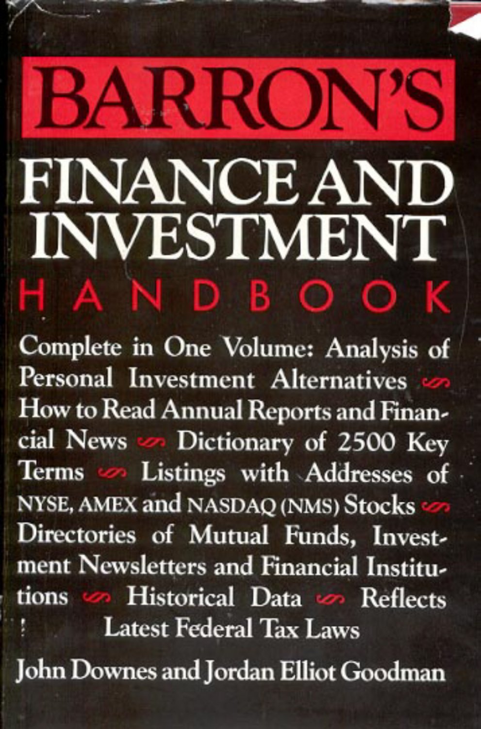 Barron's Finance and Investment Handbook- second edition- hb