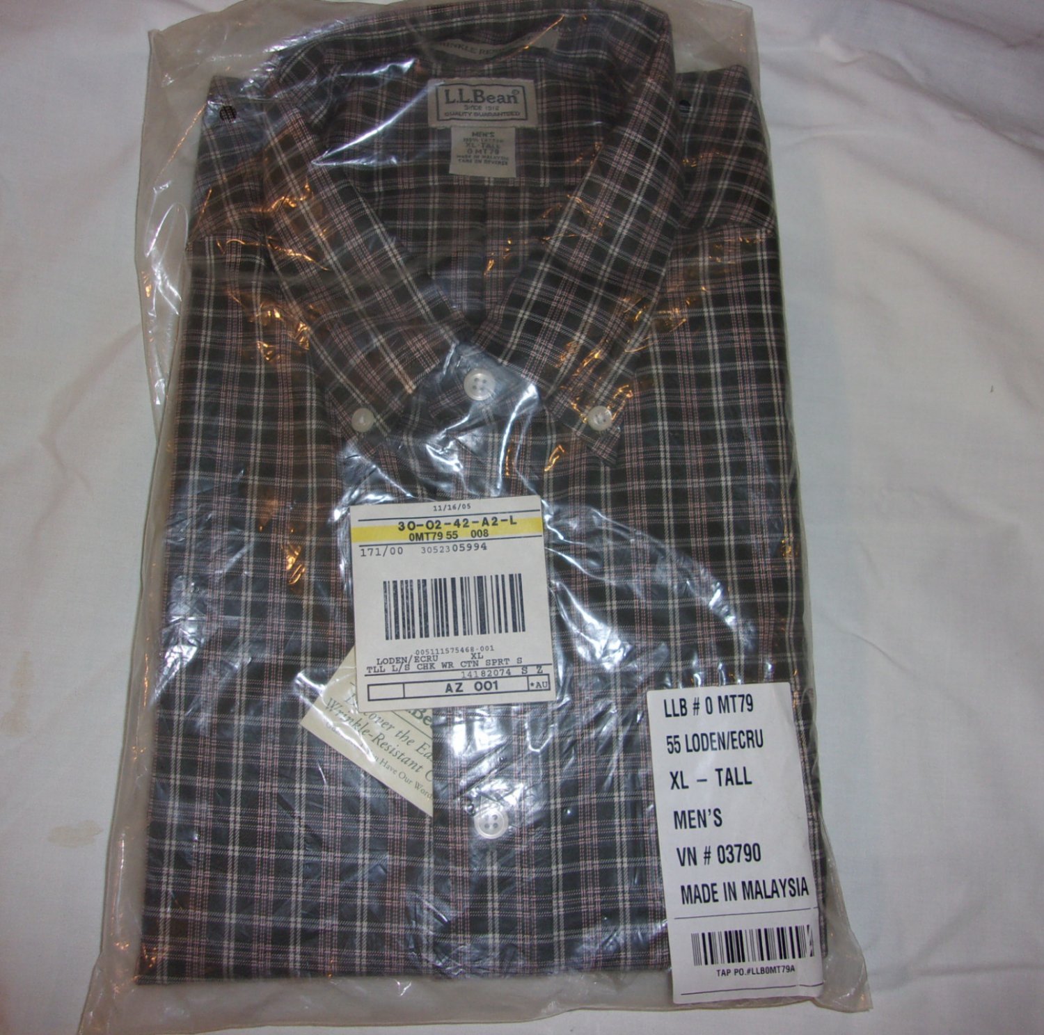 L.L. Bean Shirt- Size XL- Tall