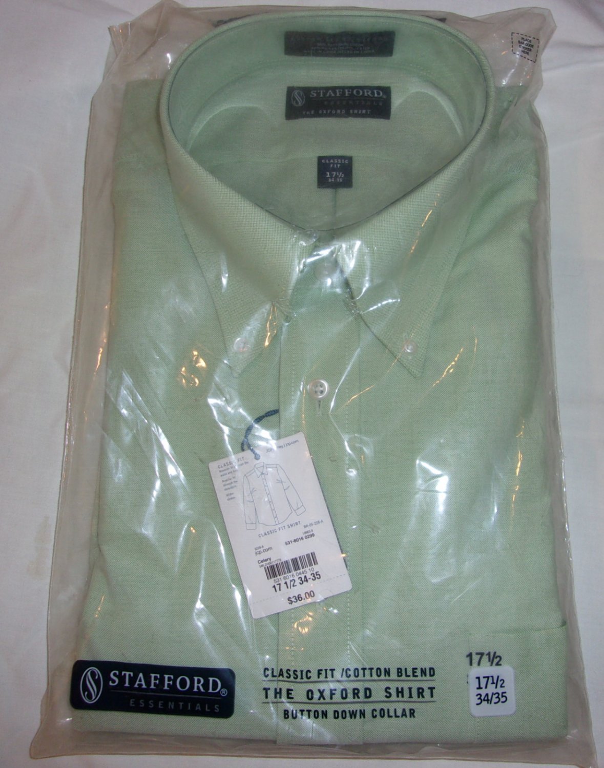 Stafford Shirt- Size 17 1/2 Sleeve 34-35
