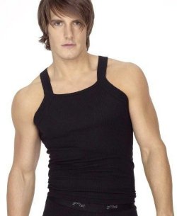 2 EXTRA LARGE BLACK MEN SQUARE CUT TANK TOP T-SHIRTS 2Xist G Unit