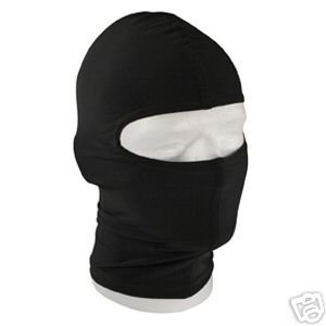 Black Ninja Cop Motorcycle Ski Face Mask Balaclava Hood