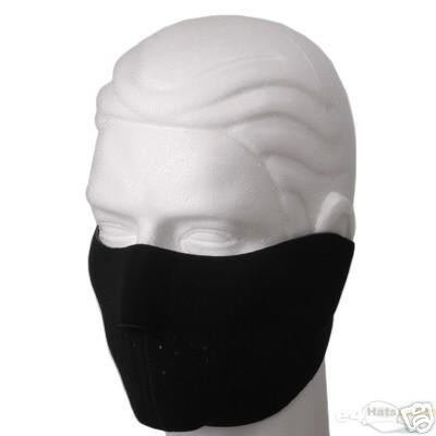 NEOPRENE BIKER HUNTER SKI WINTER HALF FACE MASK NEW