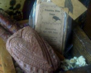 PRIMITIVE HEART DESIGN GOAT MILK SOAP ~VANILLA BEAN