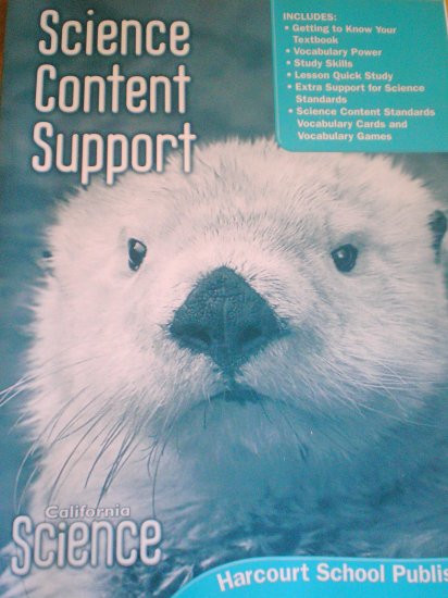 Harcourt Science Content Support Grade 1 (2007) California