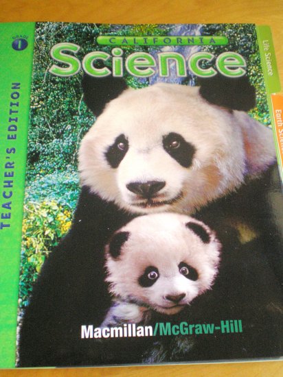 2007 California Science 1st Grade MacMillan/McGraw Hill Teachers Edition