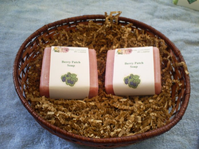 Handmade Cold Processed Berry Patch Soap 5 oz.