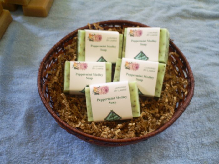 Handmade Peppermint Medley essential oil soap