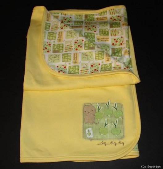 NWT Gymboree DOES YOUR GARDEN GROW Reversible Blanket