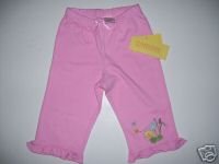NWT Gymboree TINY POND Pink Lily Pad Knit Pants 6-12 M