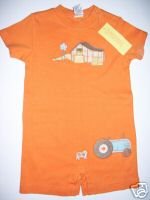 NWT Gymboree PRAIRIE RANCH Barn Tractor One Piece 3-6 m