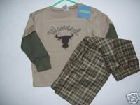 NWT Gymboree Wanted Cowboy Gymmies Pajamas 3 3T
