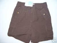 NWT Janie and Jack Brown Cargo Shorts 2T