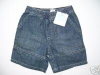 NWT Janie and Jack Summer Classics jean shorts 18 24 mo