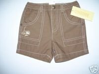 NWT Gymboree MONKEY ISLAND Brown Monkey Shorts 6-12 M