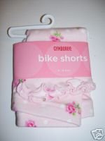 NWT Gymboree PARISIAN ROSE Pink Rose Bike Shorts 3-6 m