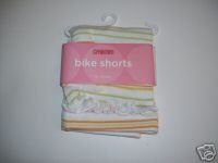 NWT Gymboree SUNFLOWER FIELDS Strip Bike Shorts 12-18 M