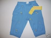 NWT Gymboree JUNGLE GYM Blue Elephant Pants 12-18 m