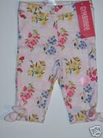 NWT Gymboree LOVE IS IN THE AIR Flower Tie Capri 6-12 m