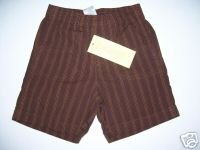 NWT Gymboree FIESTA FIESTA Brown Stripe Shorts 6-12 M