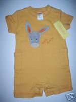 NWT Gymboree FIESTA FIESTA Yellow Donkey Romper 12-18