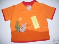 NWT Gymboree FIESTA FIESTA Orange Donkey Tee Top 3-6