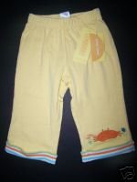 NWT Gymboree UNDER THE SEA Yellow Crab Knit PANTS 6-12