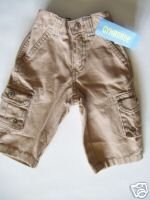 NWT Gymboree CAMP SCOUT Kahki Cargo Canvas Pants 3-6 m
