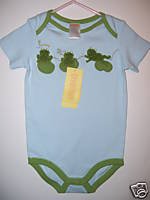 NWT Gymboree TINY POND Boy Frog Onesie Bodysuit 6-12