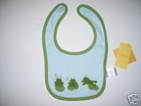 NWT Gymboree TINY POND Reversible Hopping Frog Bib