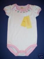 NWT Gymboree TINY POND Pink Ruffle Bodysuit 3-6 m