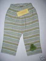 NWT Gymboree TINY POND Frog Knit Striped Pants 12-18 m