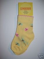NWT Gymboree TINY POND Yellow Butterfly Socks 12-18 m