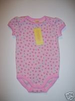 NWT Gymboree TINY POND Pink Butterfly Print Onesie 6-12