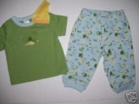 NWT Gymboree TINY POND Lilly Pad Boys 2pc 6-12