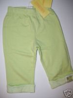 NWT Gymboree DOES YOUR GARDEN GROW Cuff Pants 3-6 m