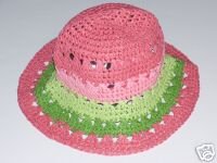 NWT Gymboree CORAL REEF Stripe Straw Hat 0 3 6 9 12