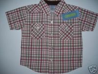 NWT Gymboree SUMMER RODEO Wild West Plaid Shirt 12-18 m