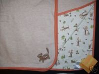 NWT Gymboree AUTUMN FOREST Chipmunk Reversible Blanket