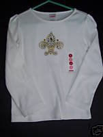 NWT Gymboree ROYAL GARDEN White Long Sleeve Tee Top 4