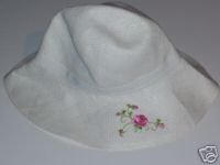 NWT Gymboree PARISIAN ROSE White Straw Hat 3-4